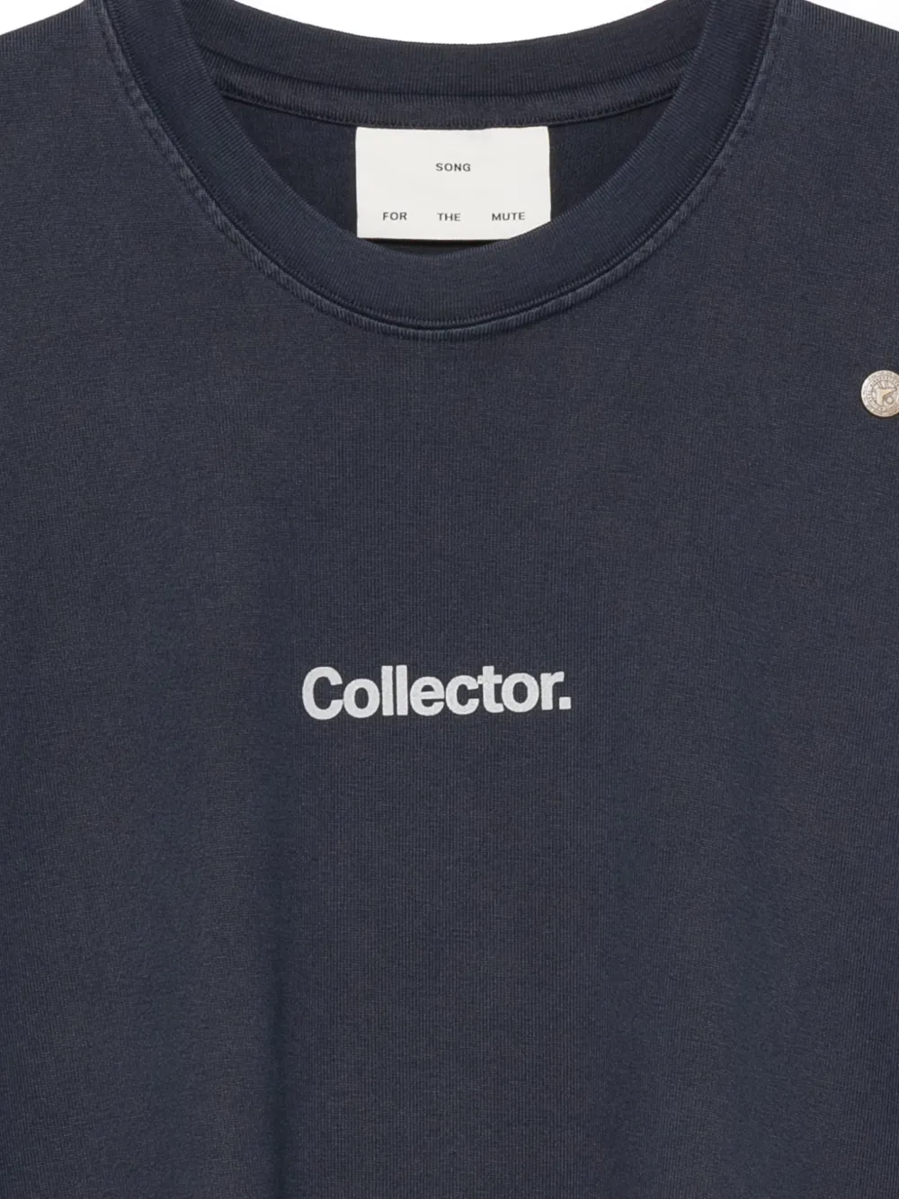 Song For The Mute x Birkenstock T-shirt met ronde hals en logoprint Blauw