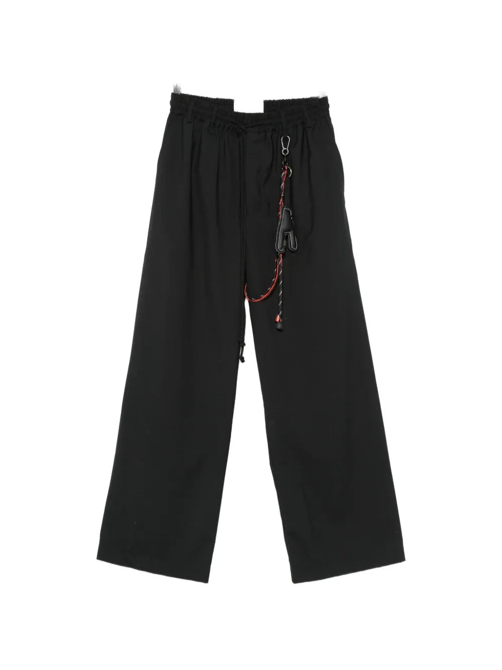 Song For The Mute lanyard-detail wide-leg trousers - Nero
