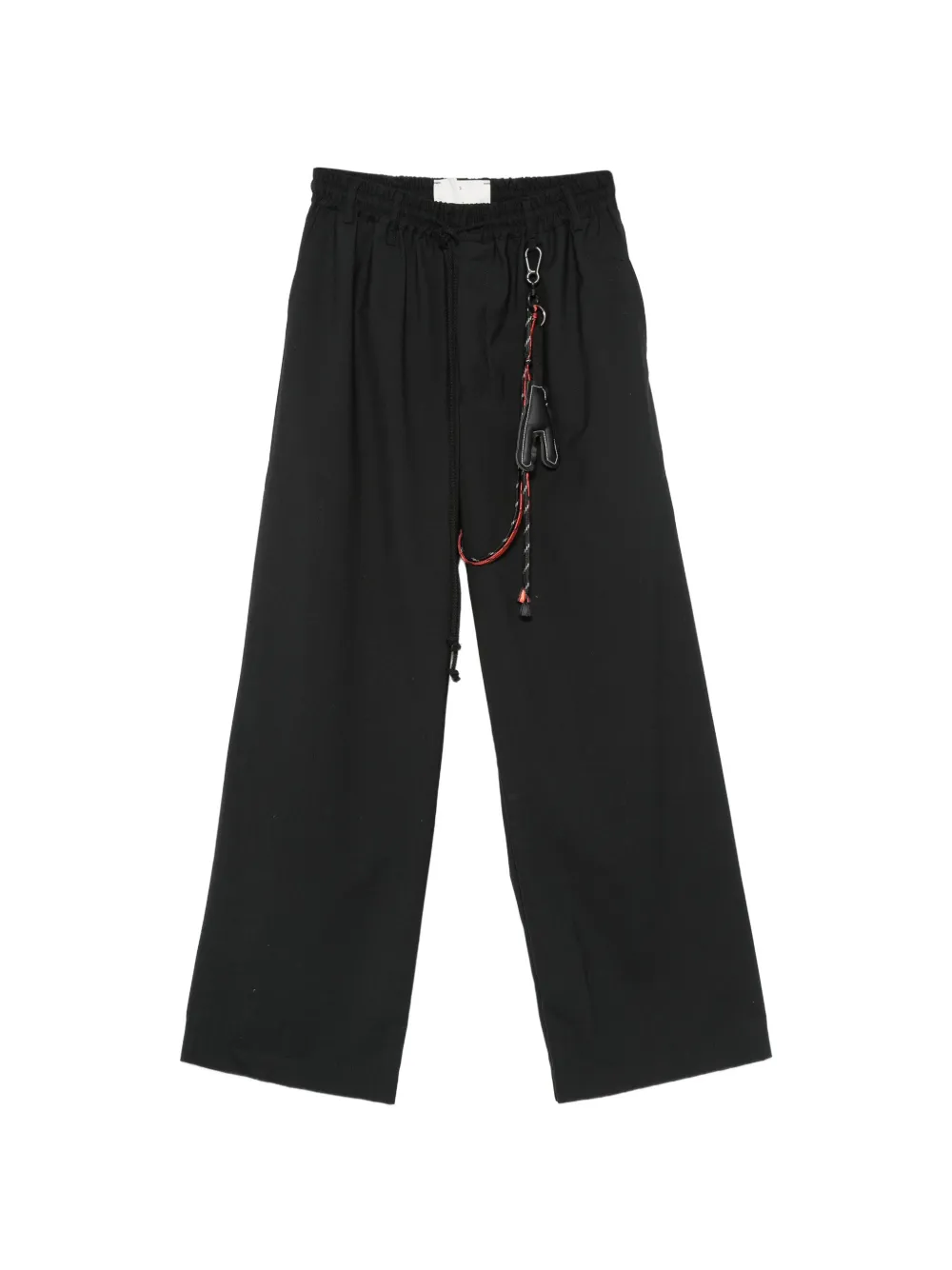 Song For The Mute lanyard-detail wide-leg trousers - Nero