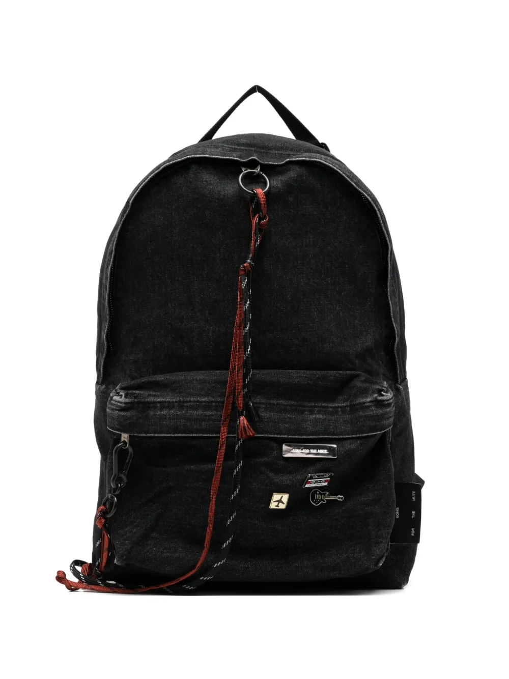 Song For The Mute washed-denim backpack - Nero