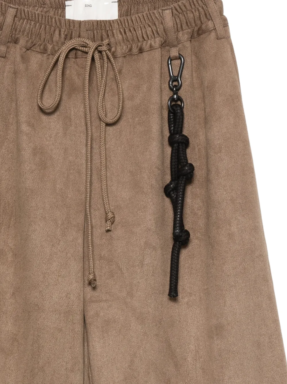 Song For The Mute Broek met trekkoordtaille Bruin