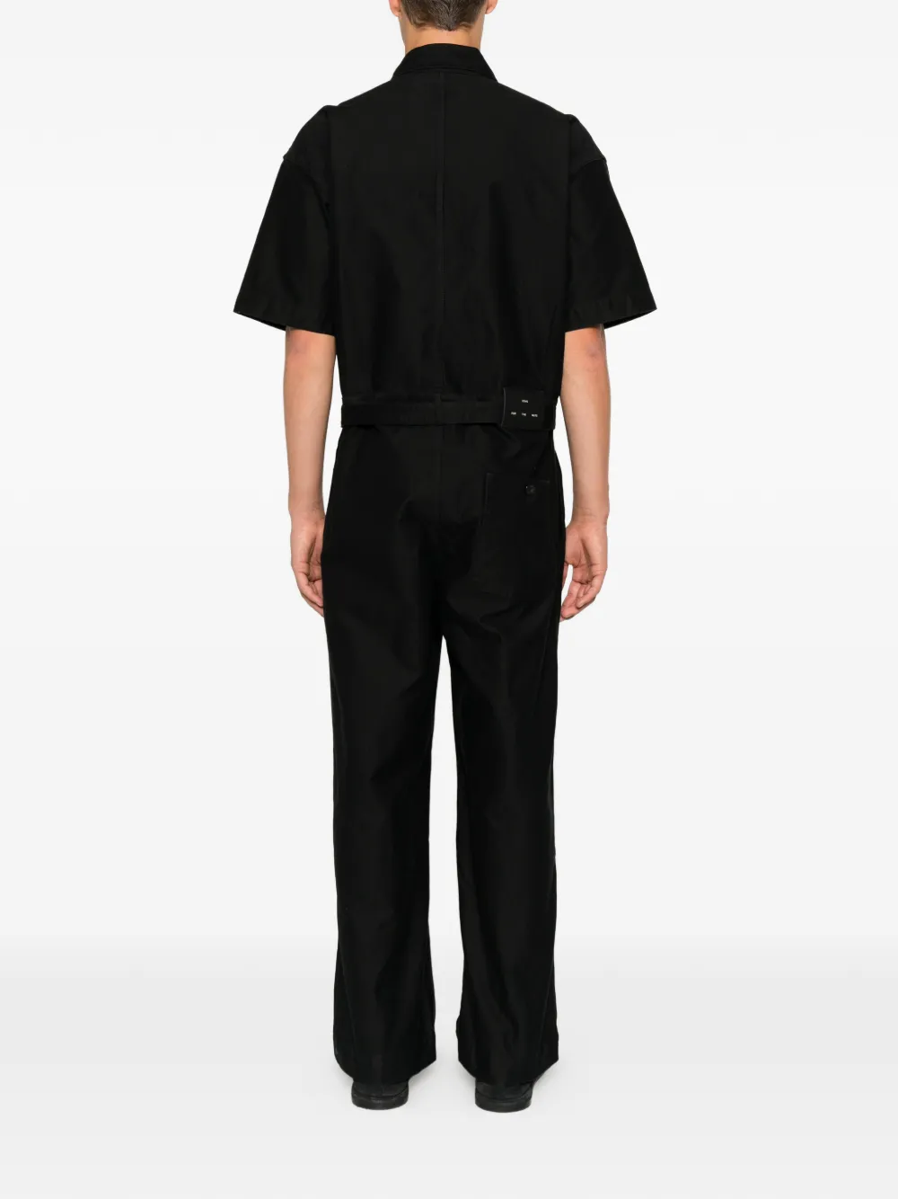 Song For The Mute x Birkenstock jumpsuit met ritszak en ceintuur Zwart