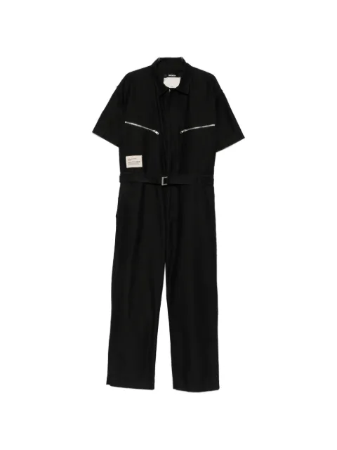 Song For The Mute x Birkenstock belted zip-pocket jumpsuit
