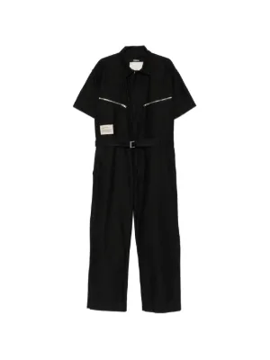 Yohji Yamamoto フーデッド ジャンプスーツ | ブラック | FARFETCH JP
