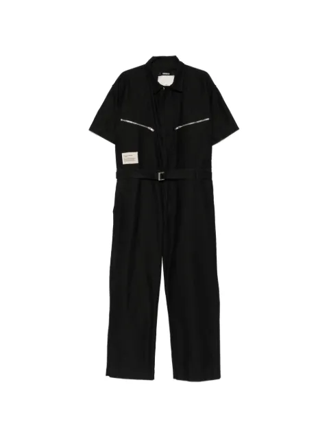 Song For The Mute x Birkenstock belted zip-pocket jumpsuit