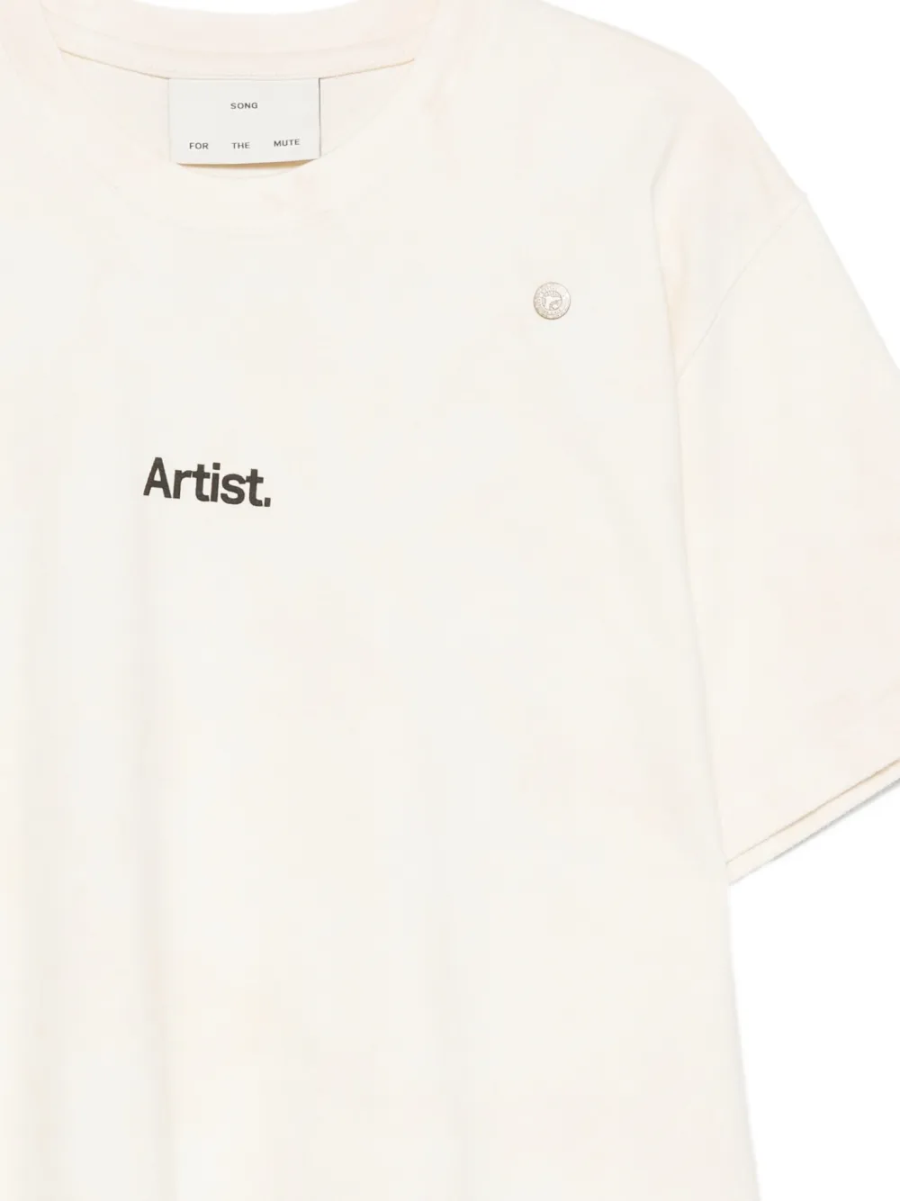 Song For The Mute x Birkenstock logoprinten T-shirt Beige