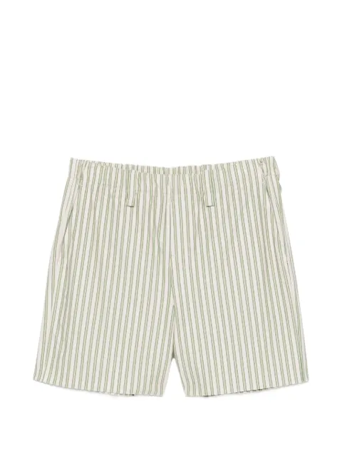Issey Miyake vertical-stripe shorts