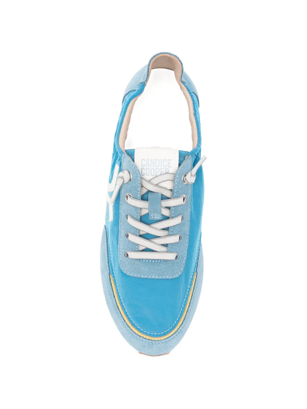 Candice Cooper logo-patch panelled sneakers Blauw