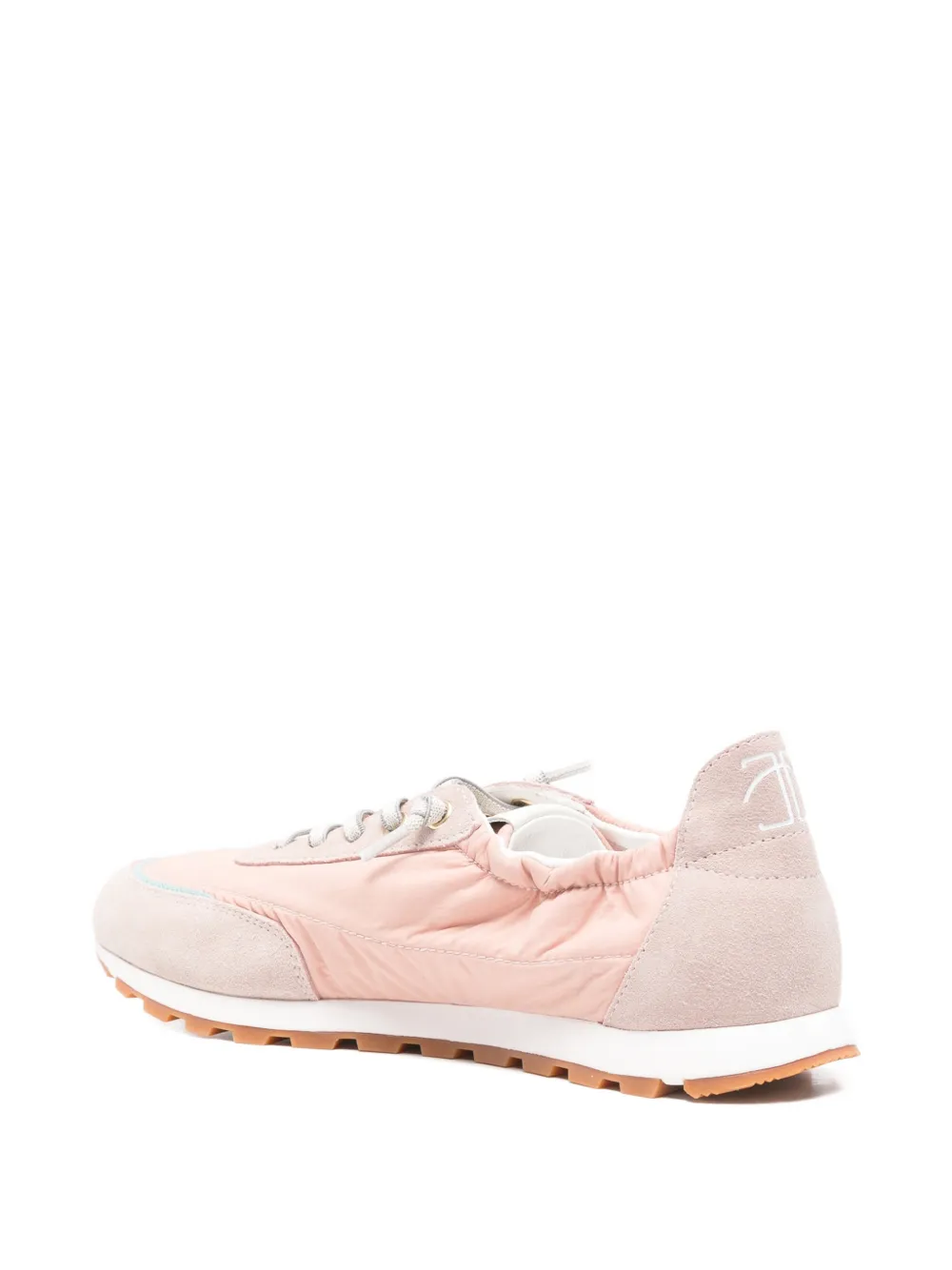 Candice Cooper panelled logo-patch sneakers Roze