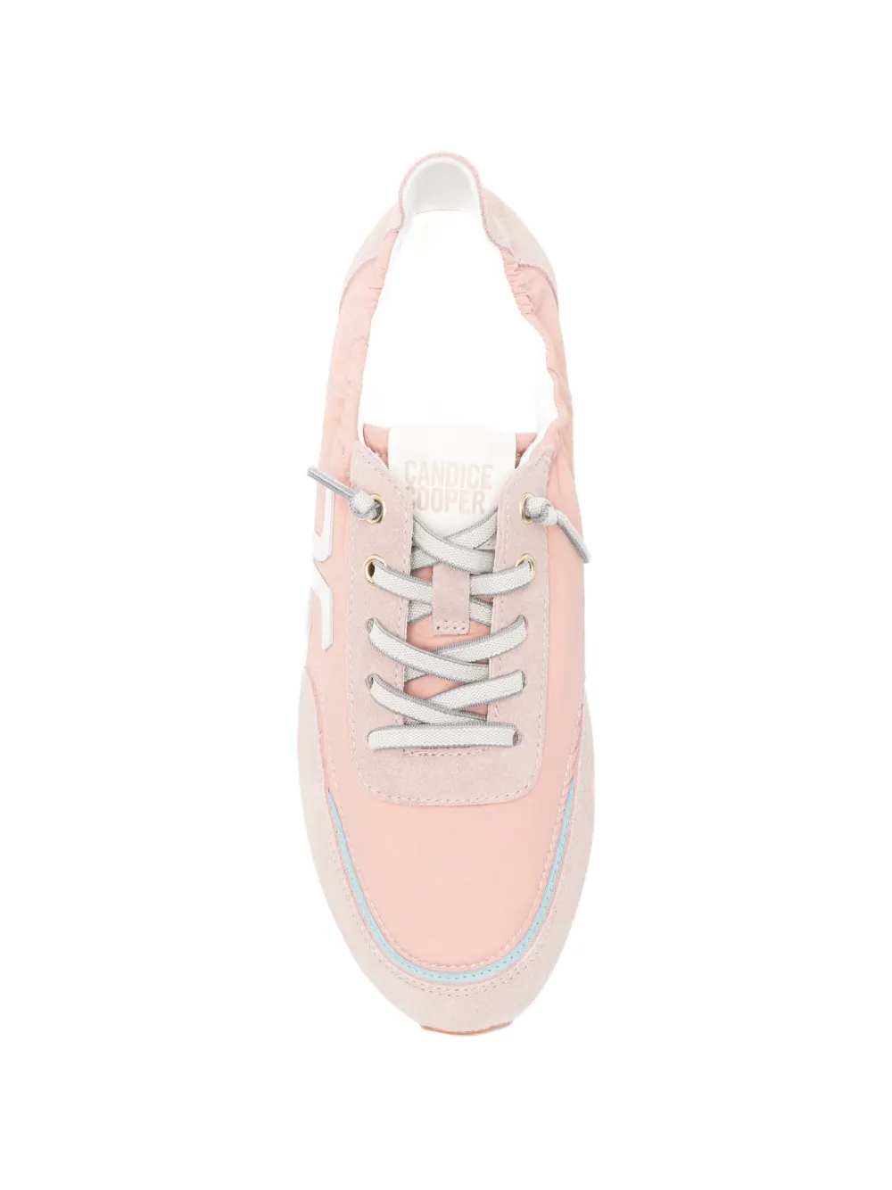 Candice Cooper panelled logo-patch sneakers Roze