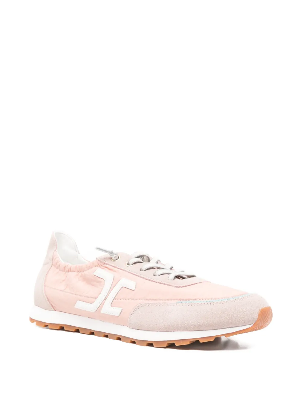 Candice Cooper panelled logo-patch sneakers Roze