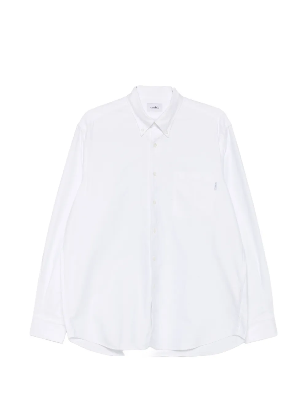 AMISH button-down chest-pocket shirt - Bianco