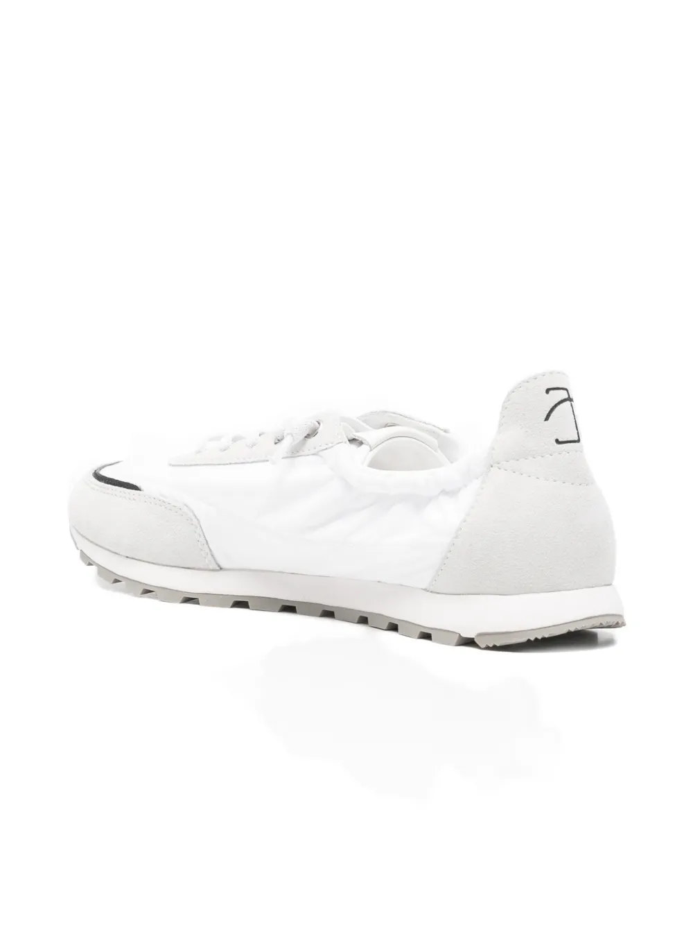 Candice Cooper panelled logo-patch sneakers Wit