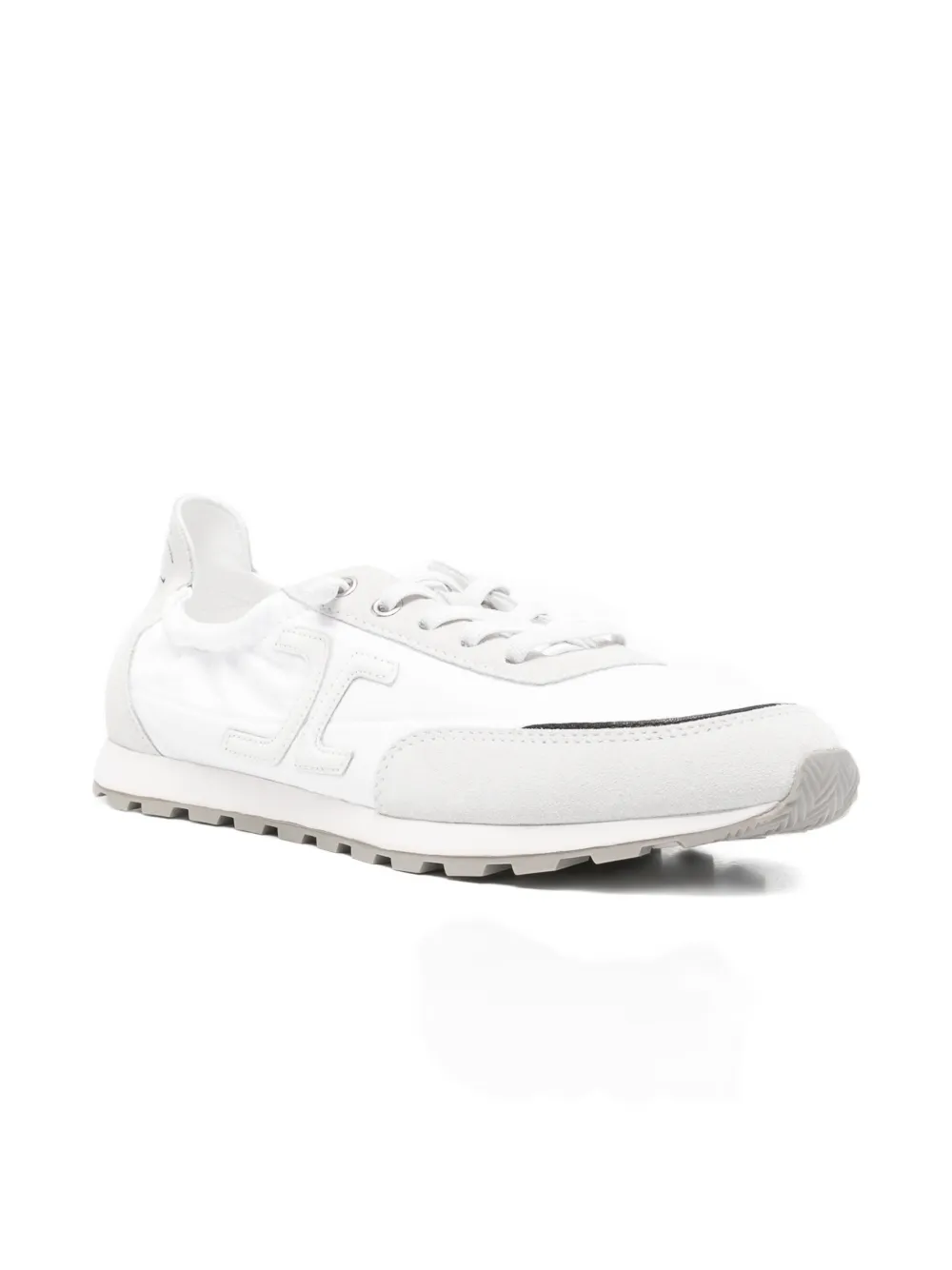 Candice Cooper panelled logo-patch sneakers Wit