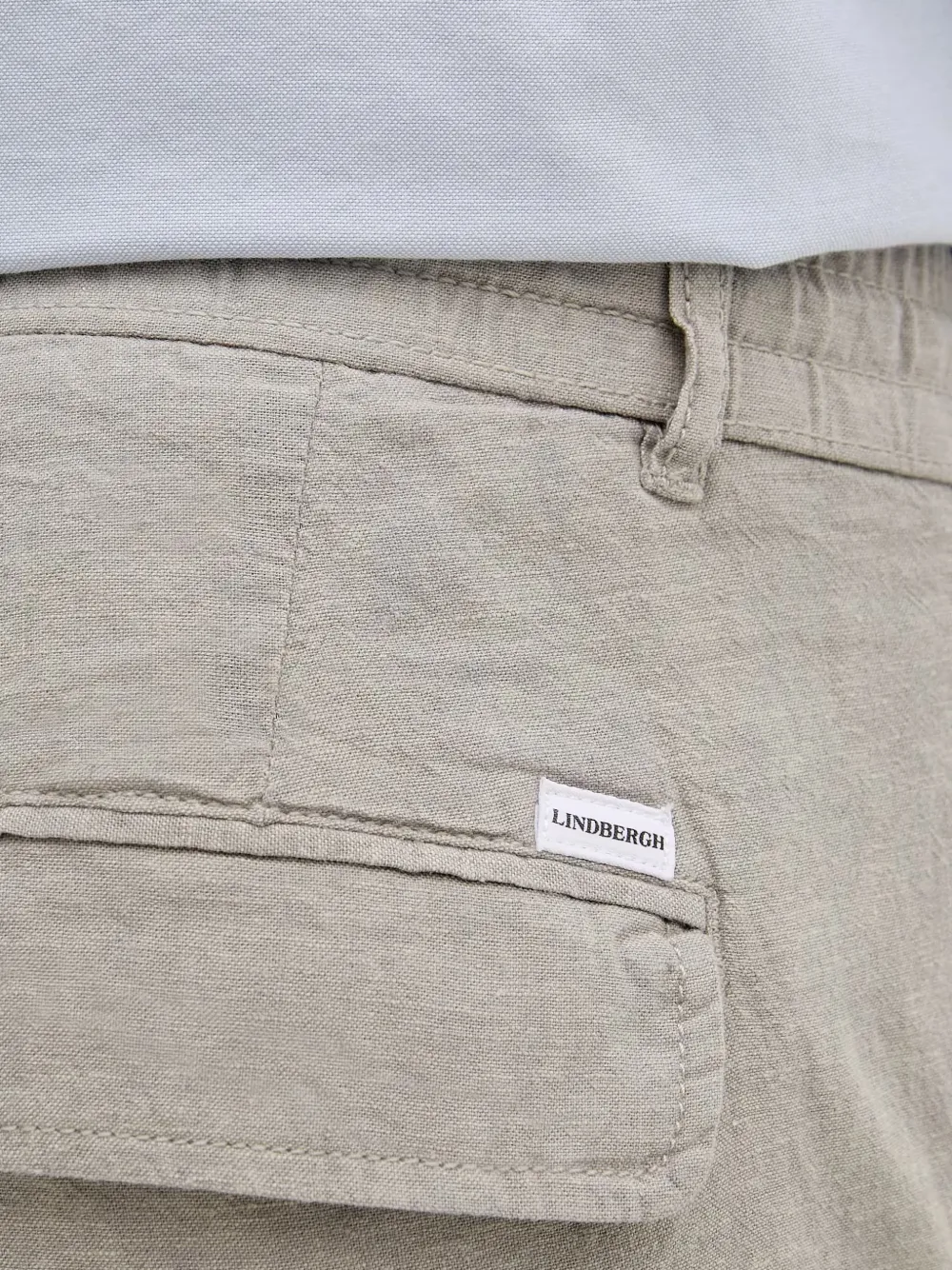 Lindbergh Shorts met trekkoordtaille Grijs