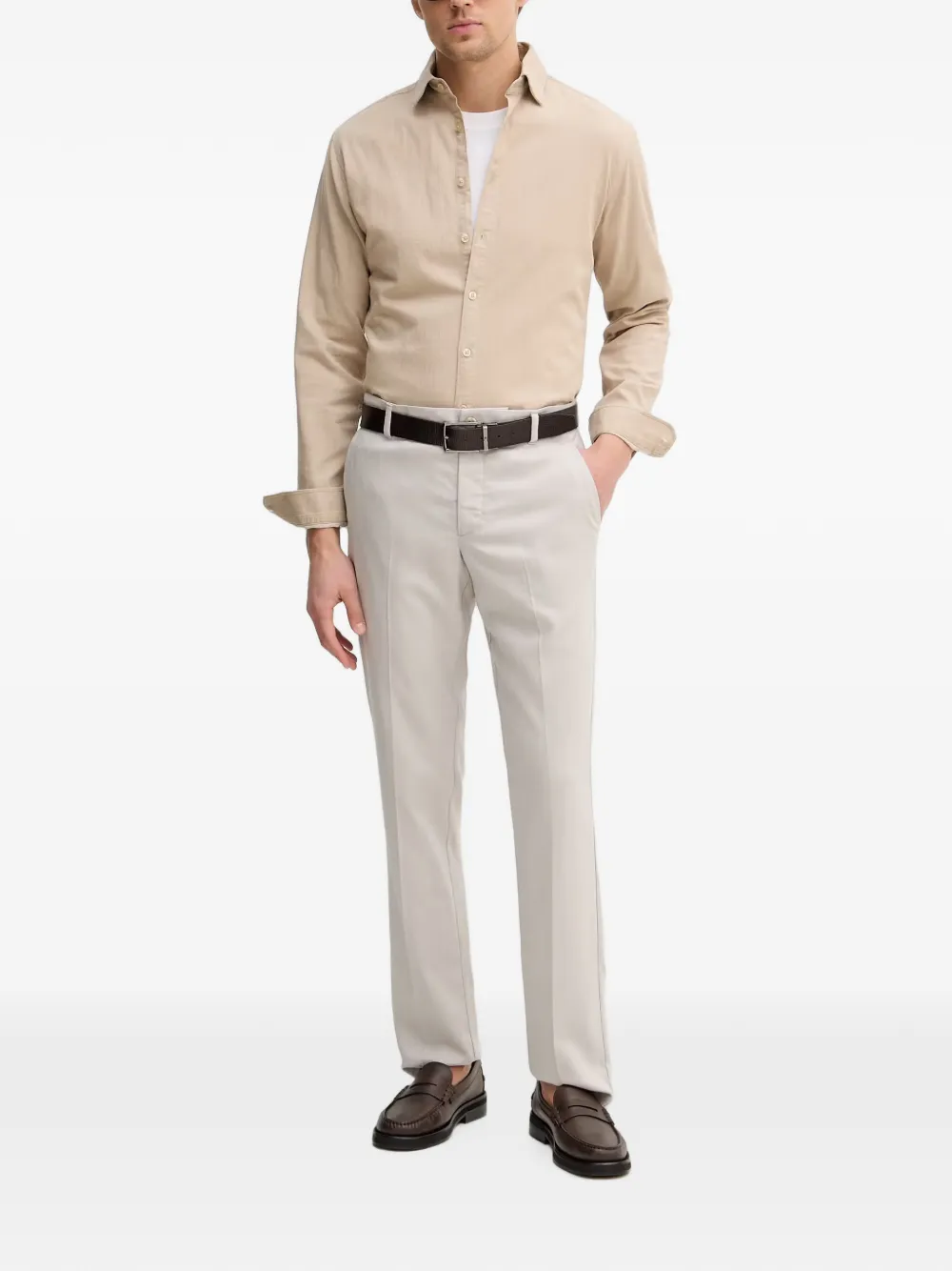 Lindbergh Button-down overhemd Beige