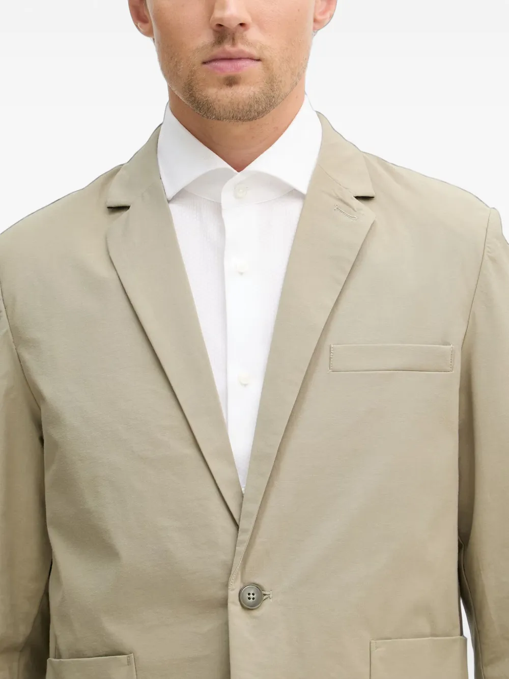 Lindbergh Pak met enkele rij knopen Beige