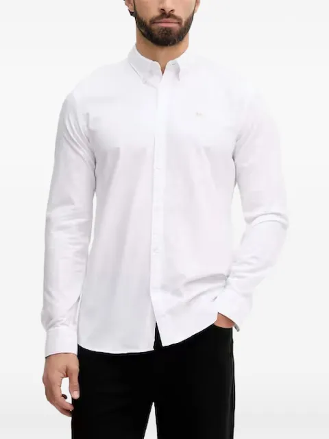 Lindbergh Oxford embroidered-logo button-down shirt