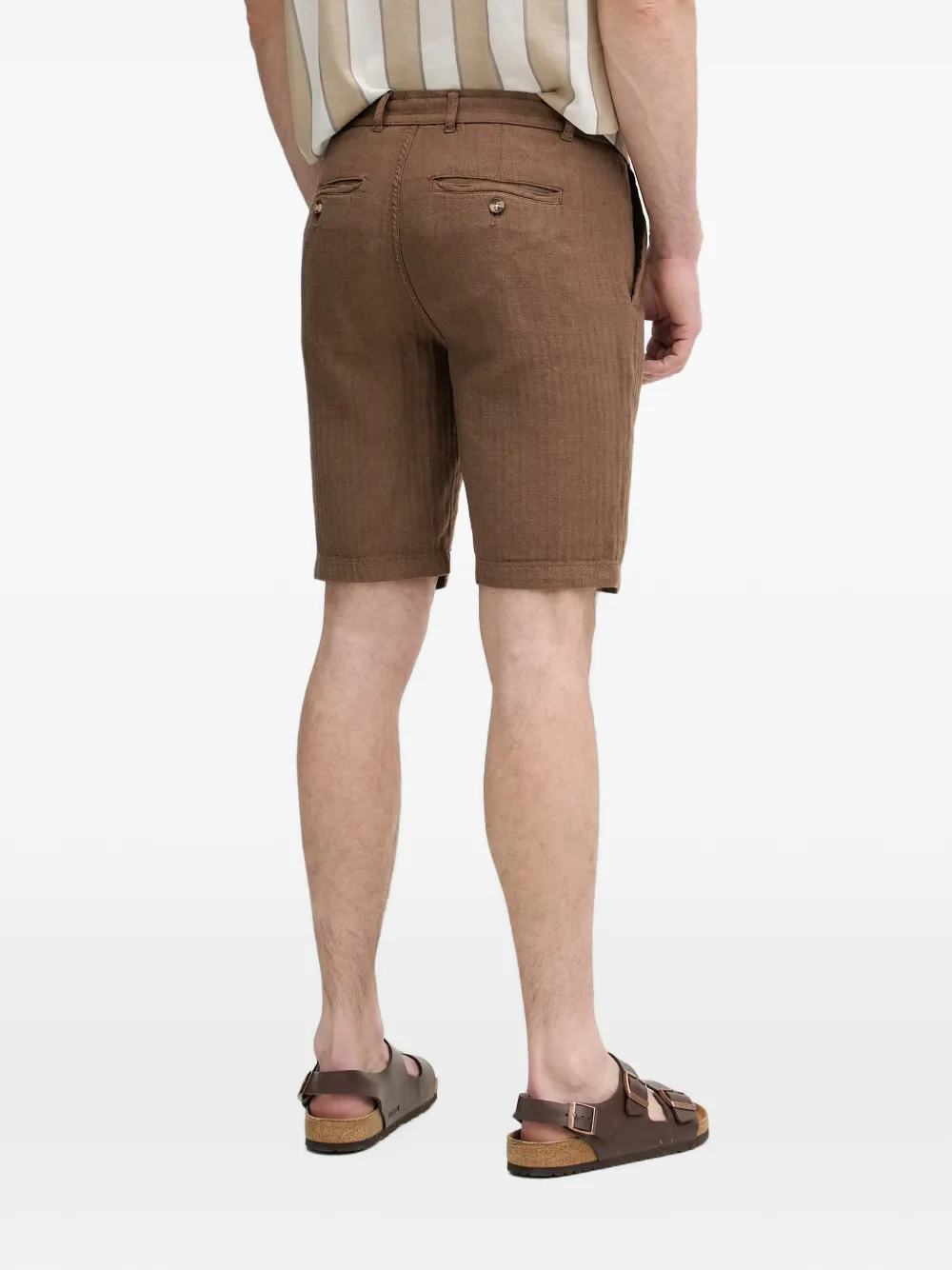 Lindbergh Shorts met trekkoord Bruin