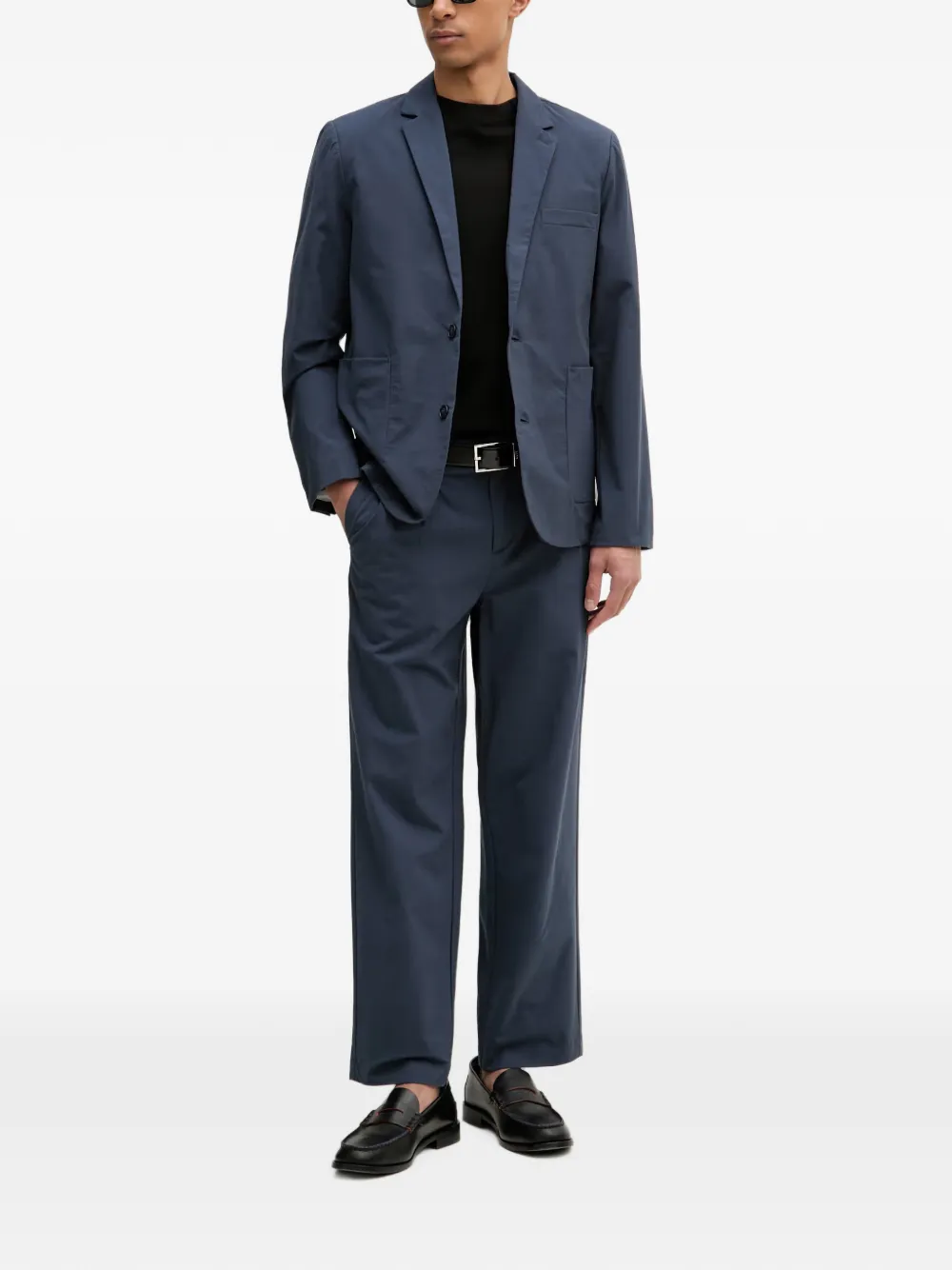 Lindbergh notch-lapel single-breasted suit - Blu