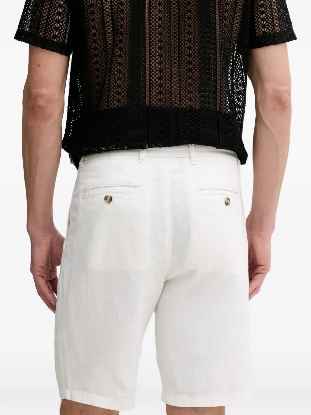 Lindbergh Shorts met trekkoordtaille Wit