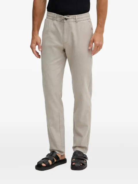 Lindbergh drawstring-waist straight-leg trousers