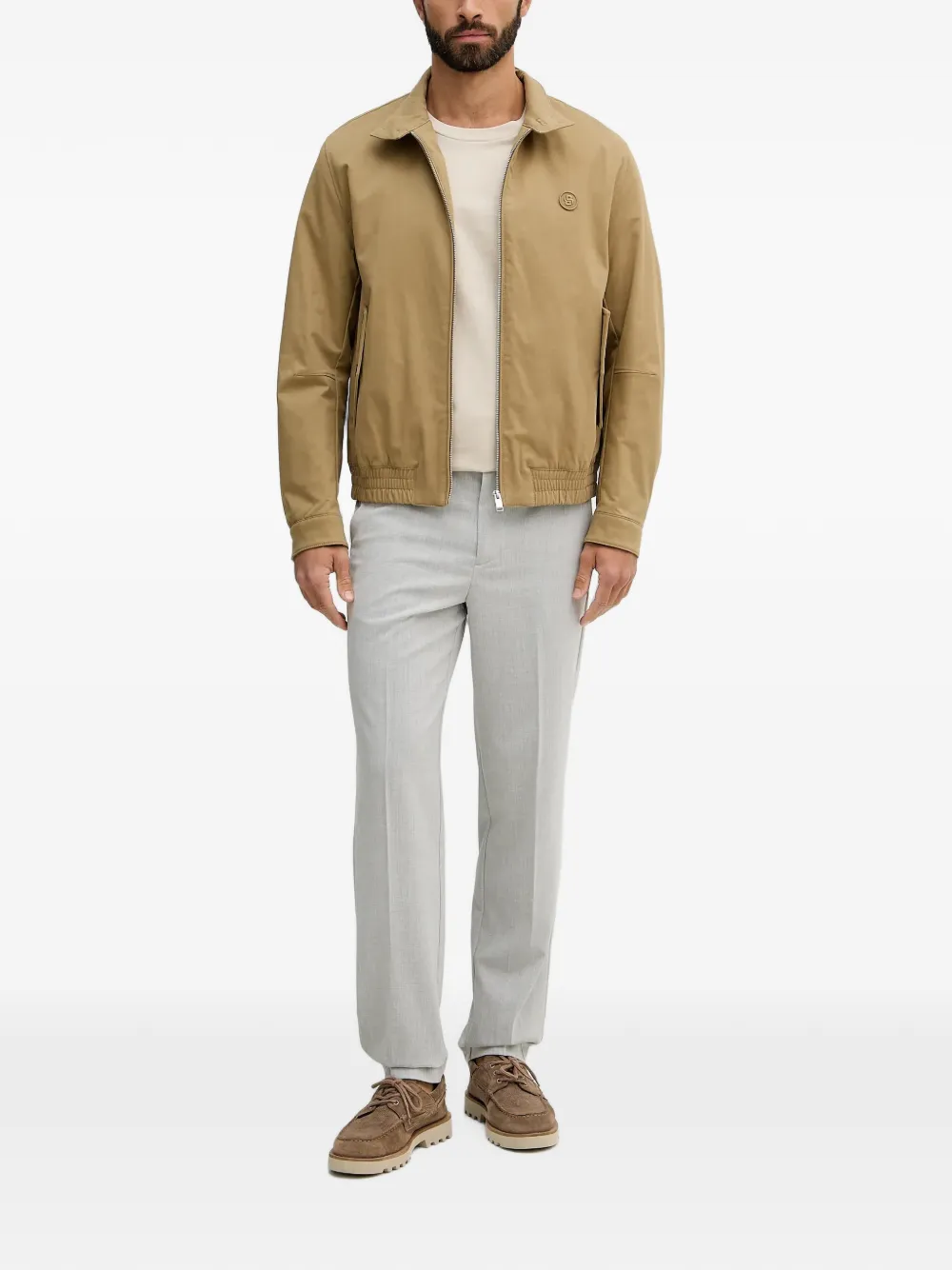 Lindbergh Geplooide pantalon Grijs