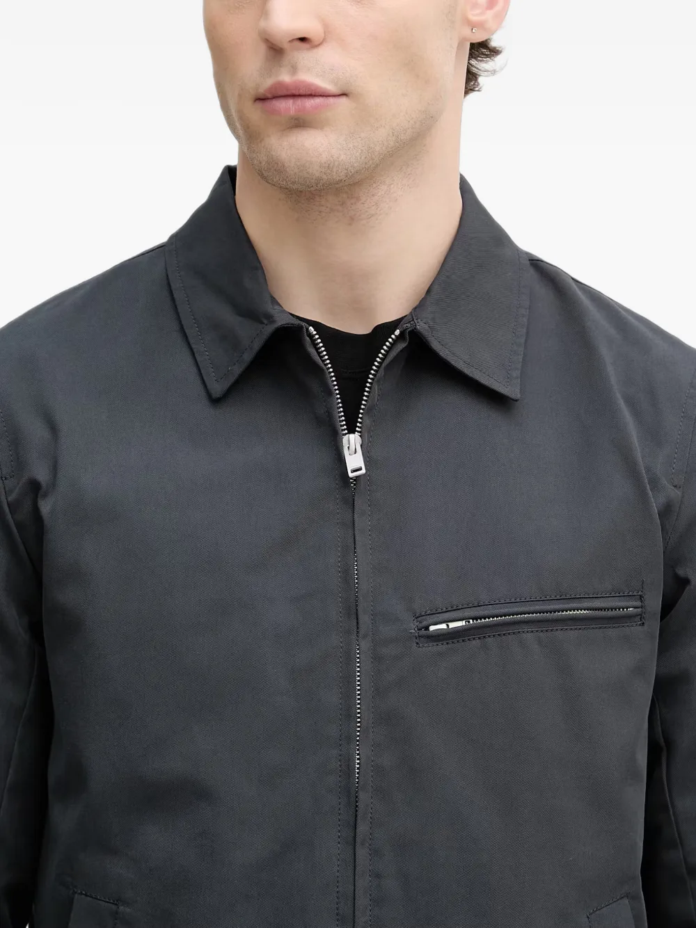 Lindbergh Shirtjack met rits Grijs