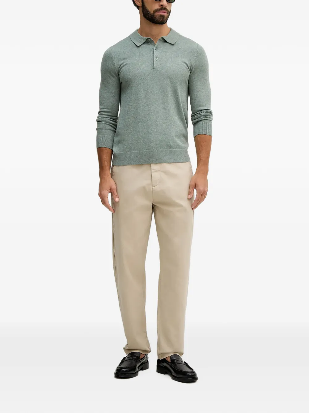 Lindbergh button-fastening trousers Beige
