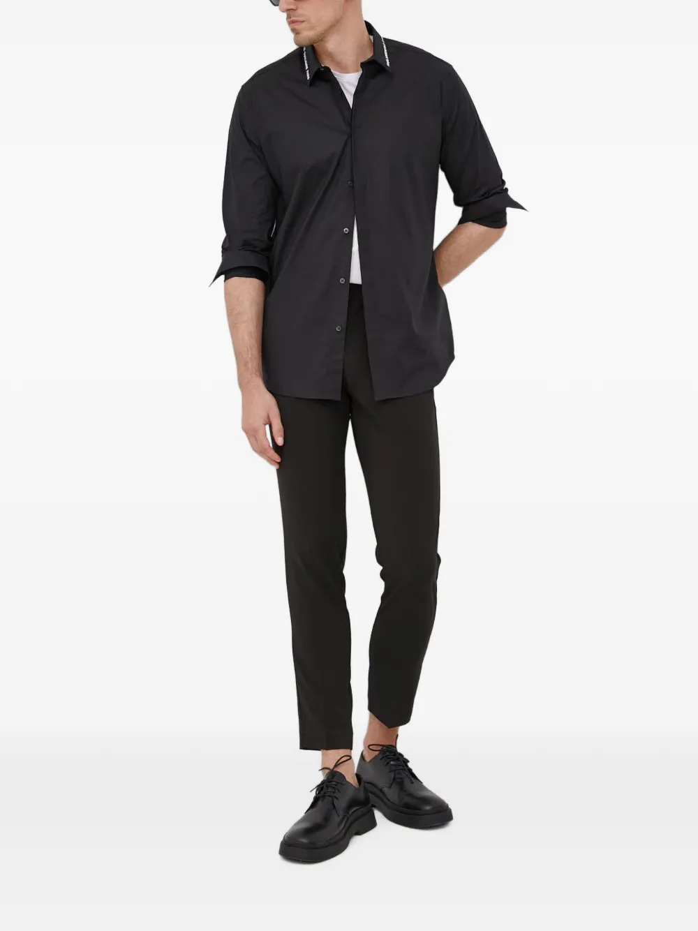 Lindbergh Slim-fit pantalon Zwart