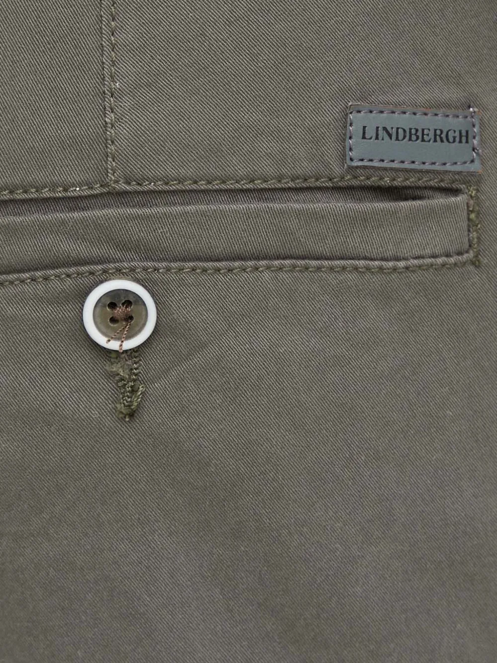 Lindbergh Chino met logopatch Grijs