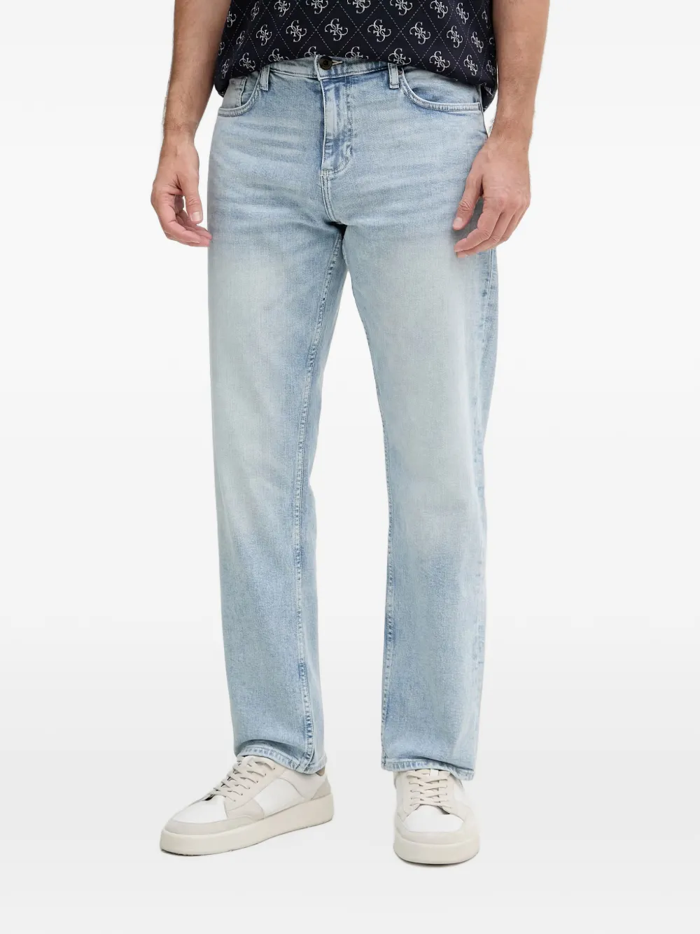 Lindbergh faded straight-leg jeans - Blu