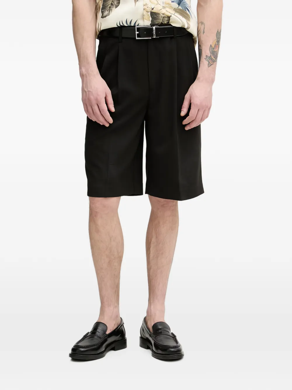Lindbergh pleated tailored shorts - Nero