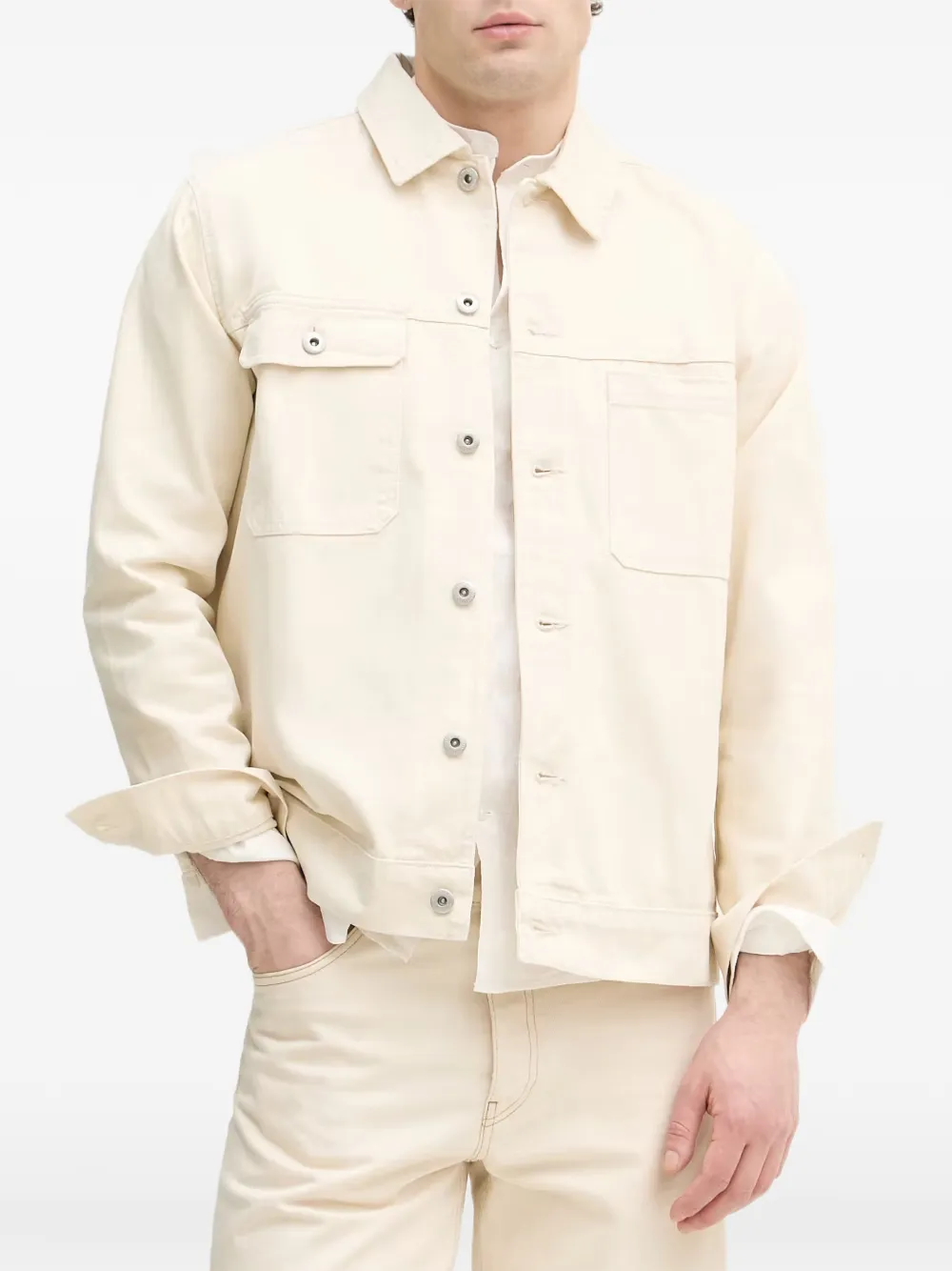 Lindbergh flap-pocket denim jacket