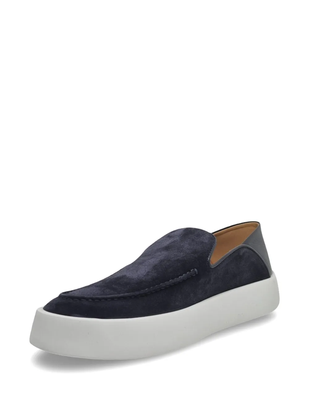 Barrett suede leather loafers Blauw