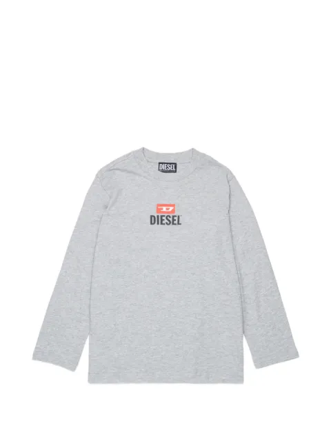 Diesel Kids logo-print long-sleeve T-shirt