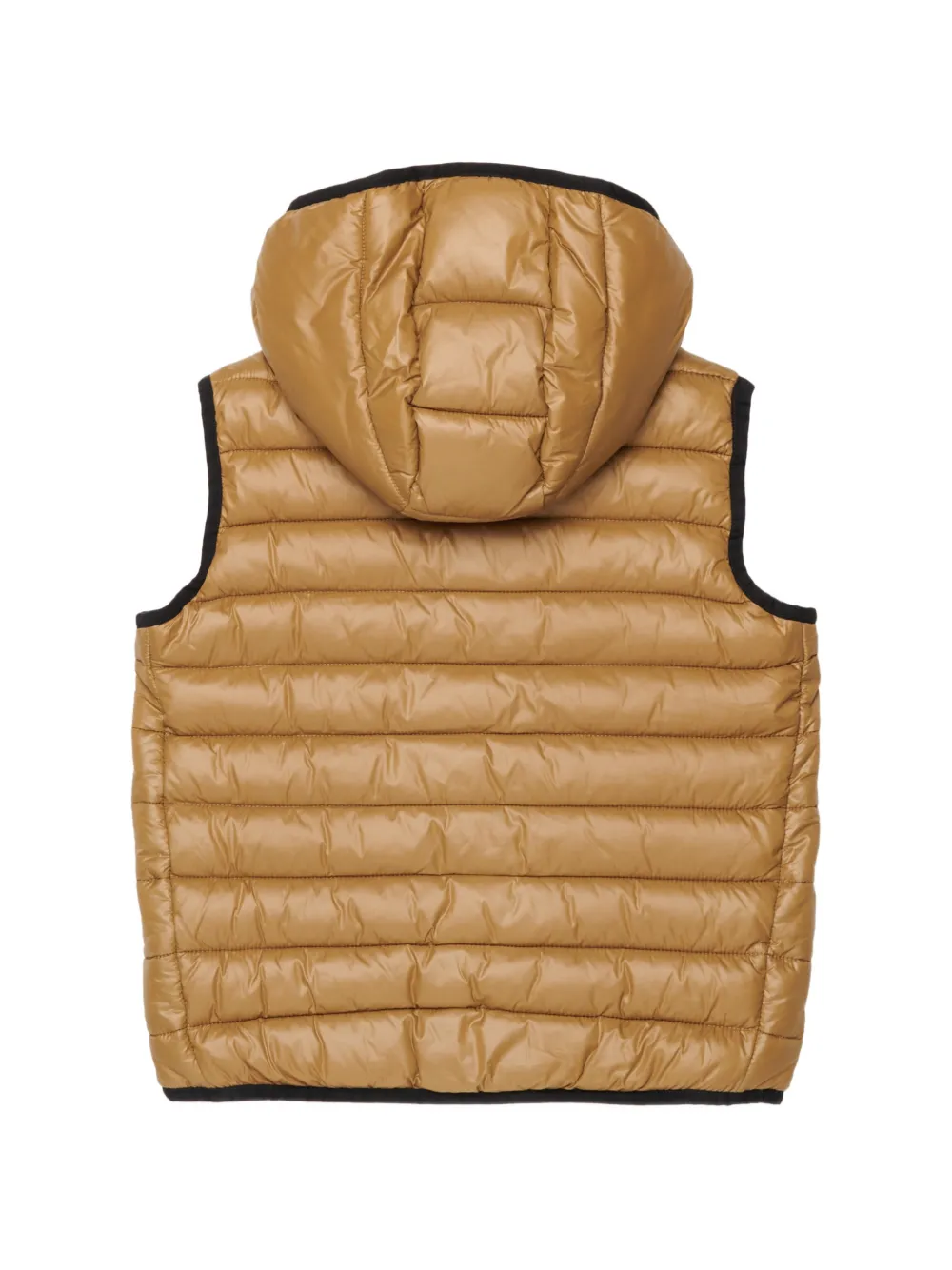 Diesel Kids quilted hooded gilet Bruin