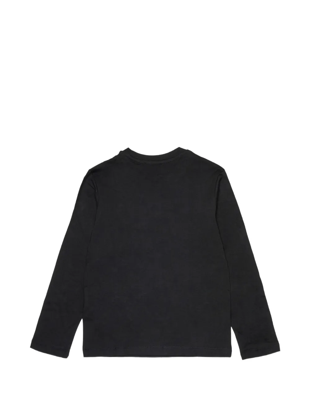 Diesel Kids logo-print long-sleeve T-shirt Zwart