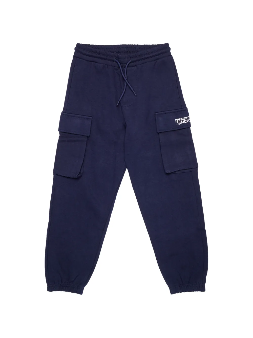 Diesel Kids logo-print cargo pants - Blu
