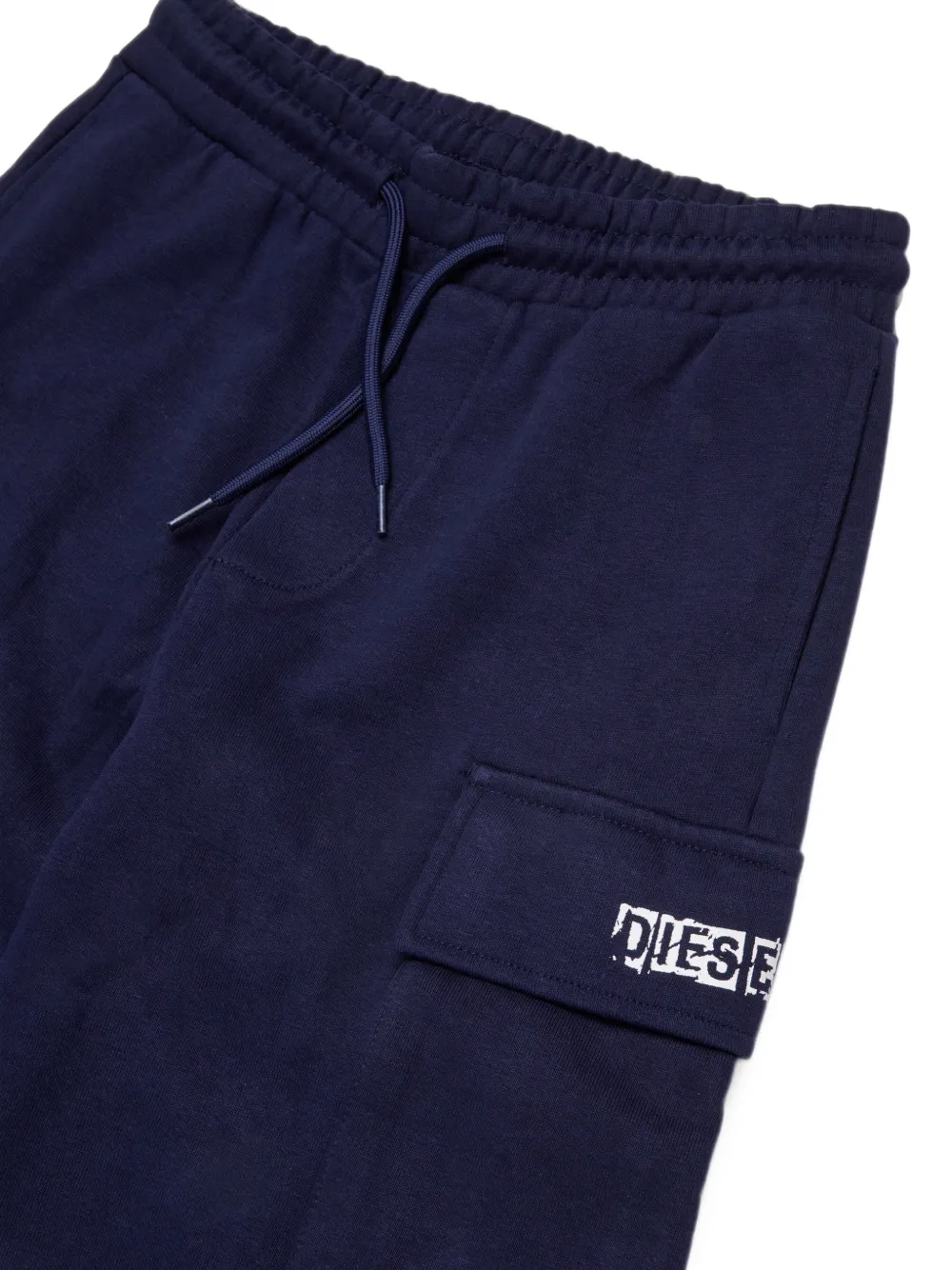 Diesel Kids logo-print cargo pants Blauw