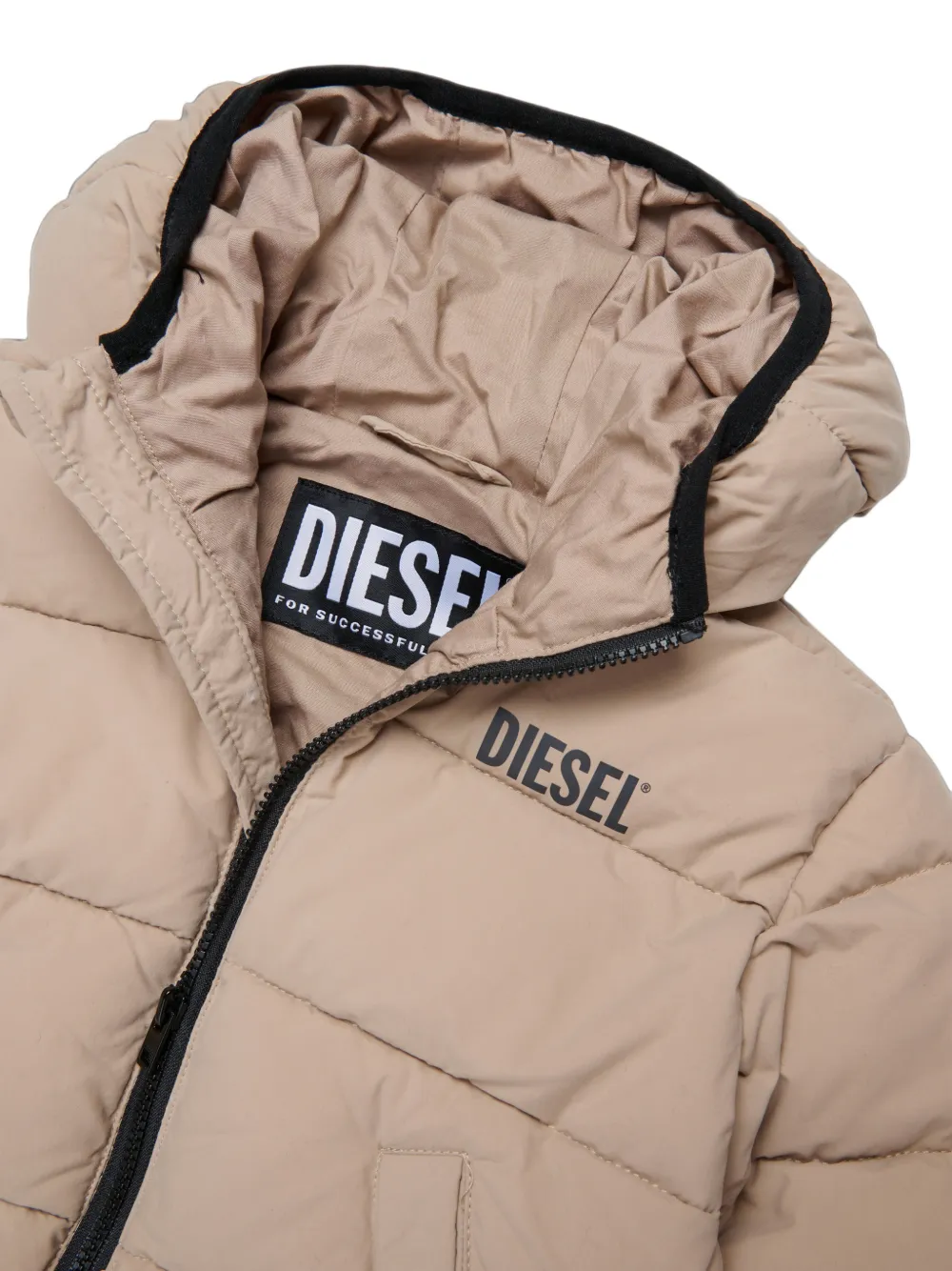 Diesel Kids Gewatteerd bomberjack Beige