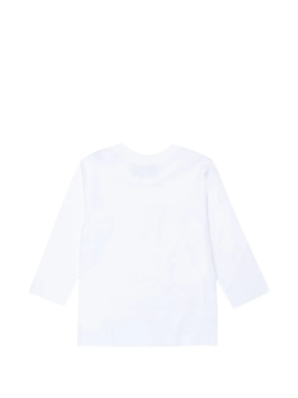 Diesel Kids T-shirt met lange mouwen en logo-print Wit