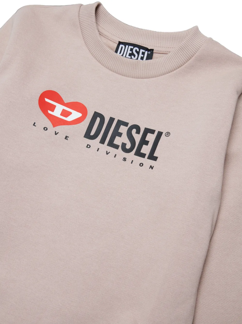 Diesel Kids Trui met logoprint Beige