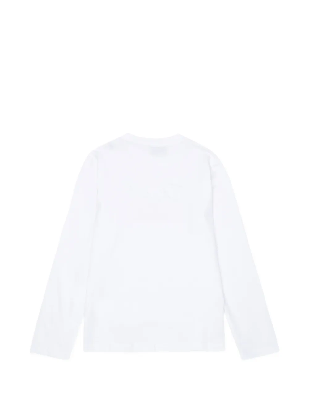 Diesel Kids T-shirt met lange mouwen en logo-print Wit