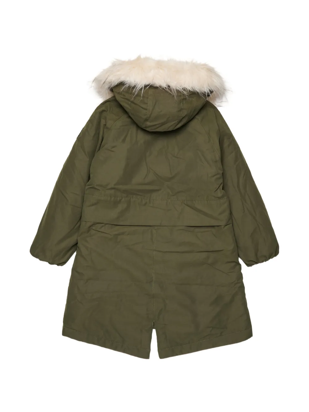 Diesel Kids Jas met imitatiebont Groen
