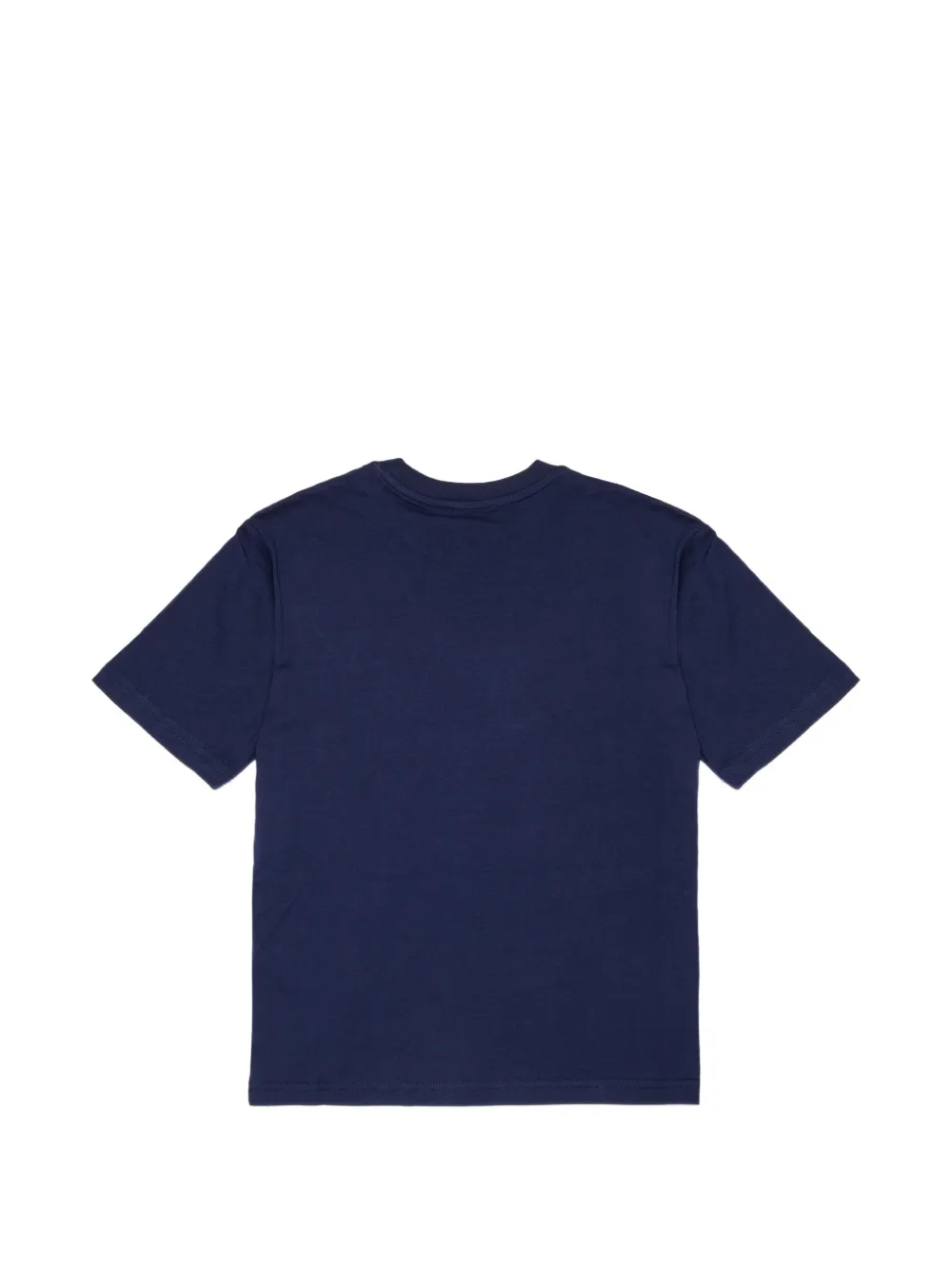 Diesel Kids Katoenen T-shirt met logoprint Blauw