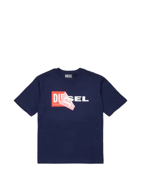 Diesel Kids logo-print cotton T-shirt