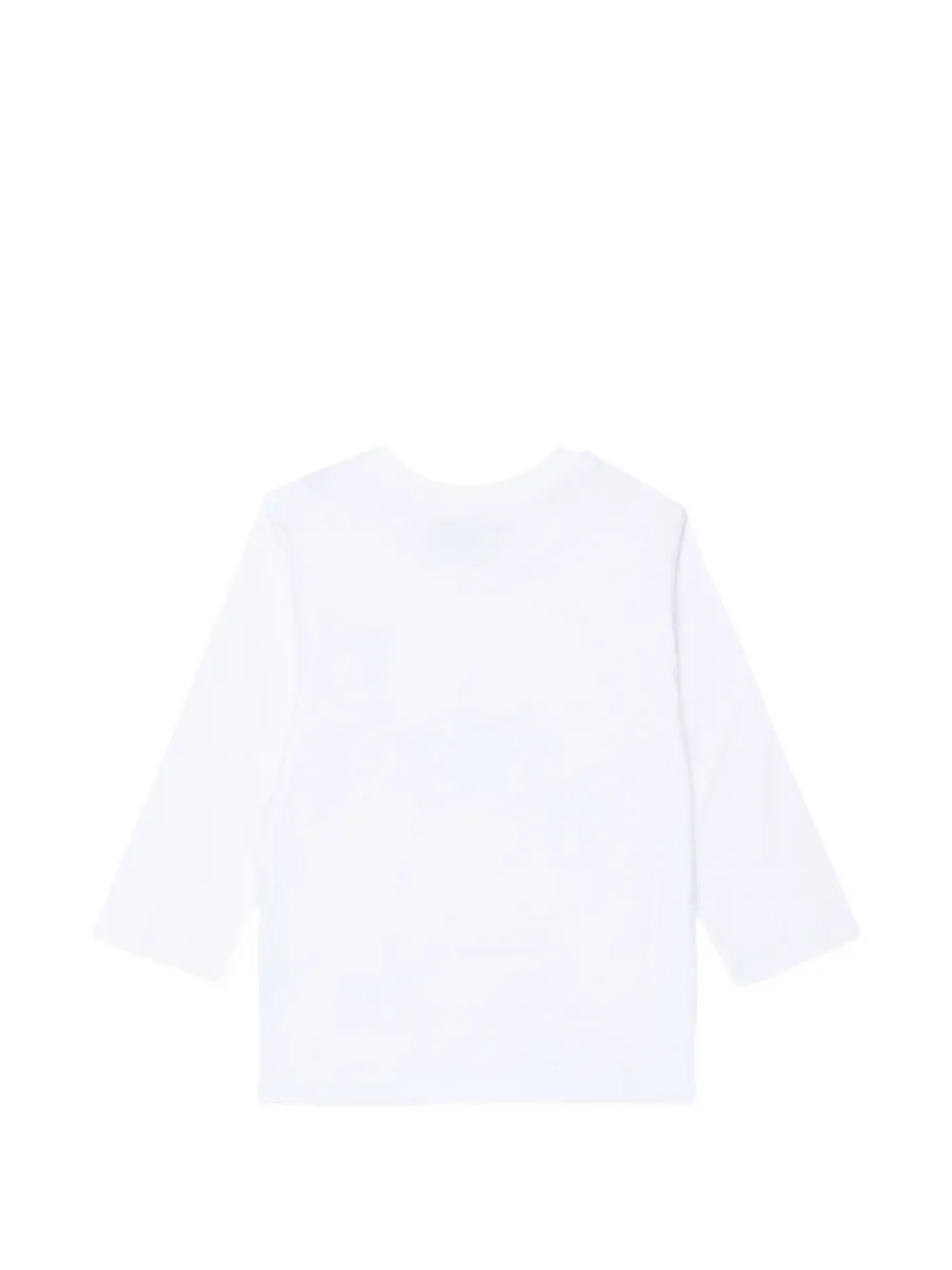 Diesel Kids T-shirt met lange mouwen en logo-print Wit