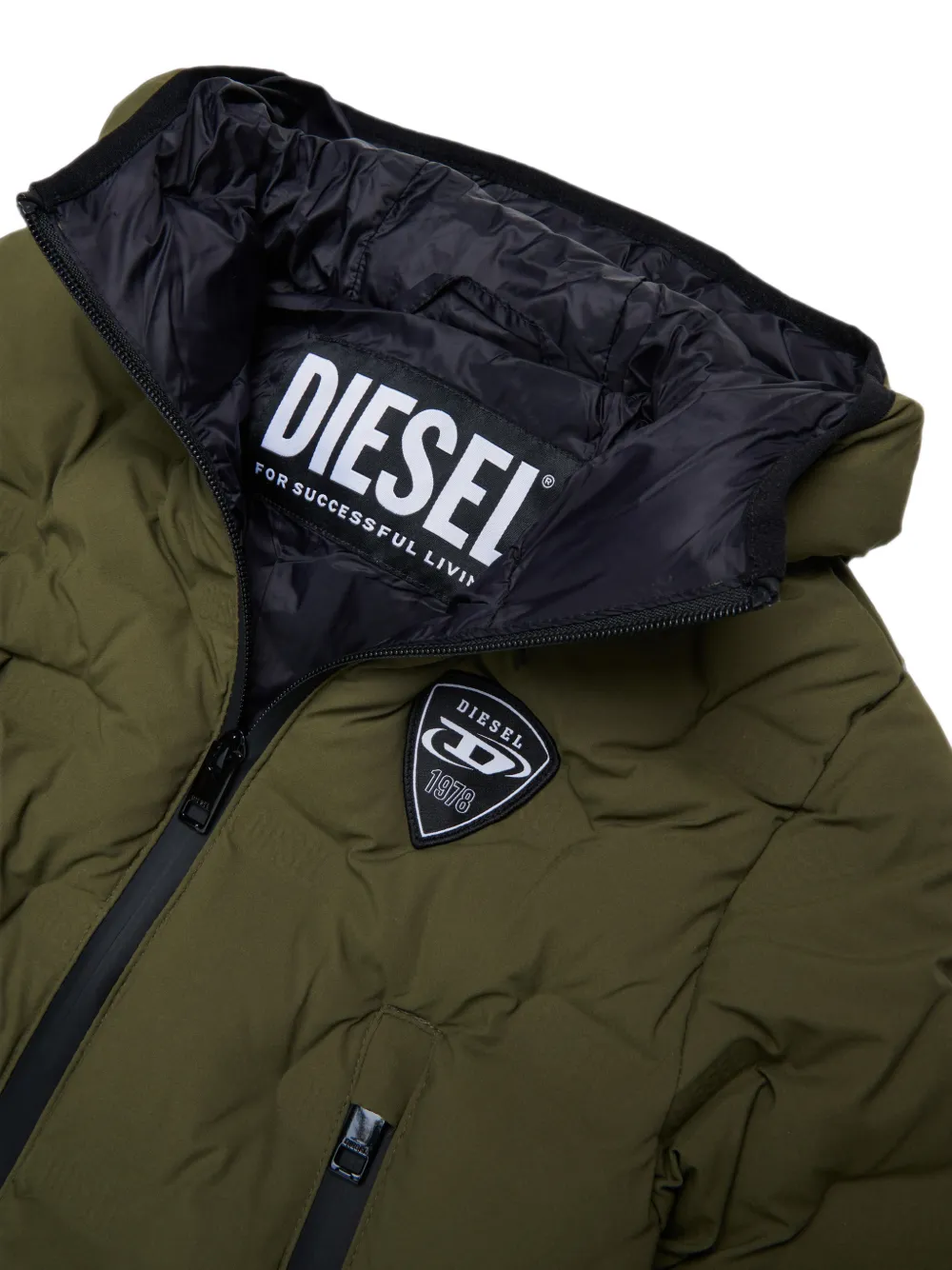Diesel Kids Jack met logopatch Groen
