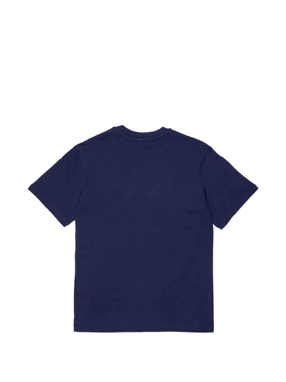 Diesel Kids Katoenen T-shirt met logoprint Blauw